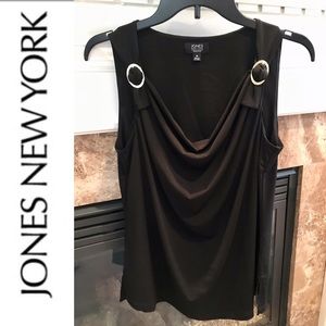 Jones New York Elegant Buckle Detailed Top (NWOT!)